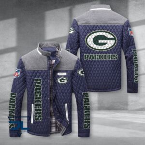 Green Bay Packers NFL Style Puffer Jacket For Fans
