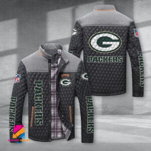 Green Bay Packers NFL Style Puffer Jacket For Fans