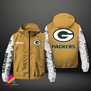 Green Bay Packers NFL Style Windbreaker Jacket For Fans