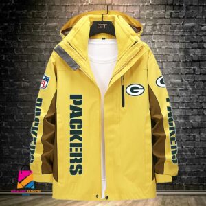 Green Bay Packers NFL Style Windbreaker Jacket For Fans