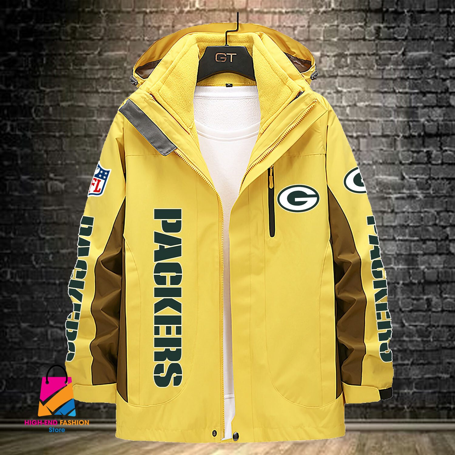 Green Bay Packers NFL Style Windbreaker Jacket For Fans