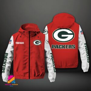 Green Bay Packers NFL Style Windbreaker Jacket For Fans