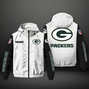 Green Bay Packers NFL Style Windbreaker Jacket For Fans