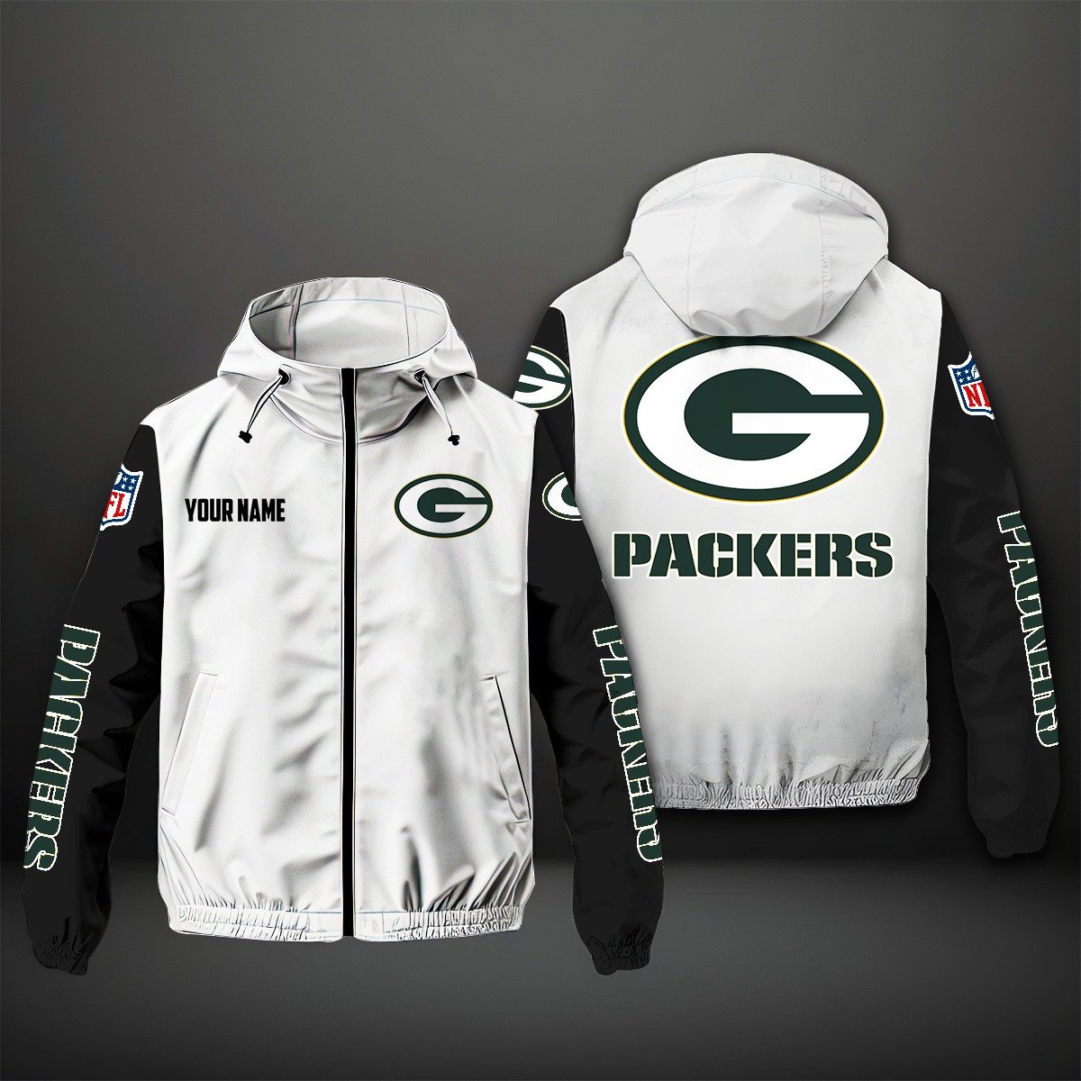 Green Bay Packers NFL Style Windbreaker Jacket For Fans