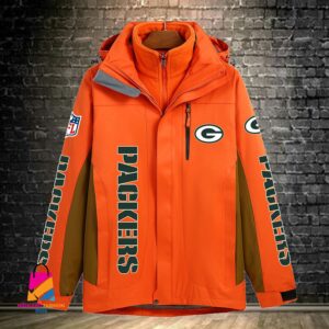 Green Bay Packers NFL Style Windbreaker Jacket For Fans