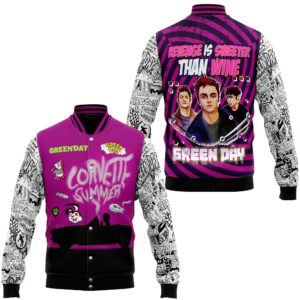 Green Day Music Style Baseball Jacket For Fans