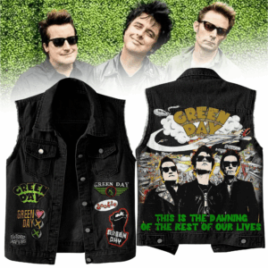 Green Day Music Style Sleeveless Jacket For Fans