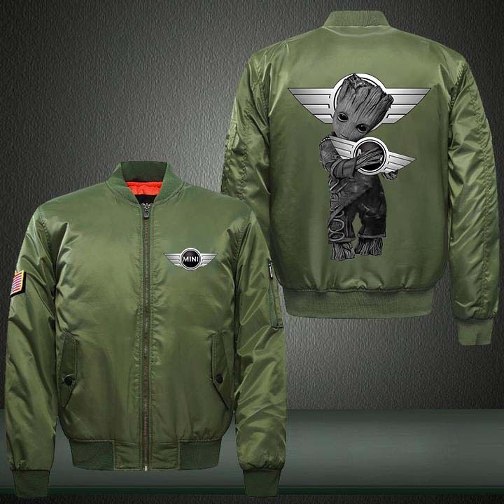 Groot Hug Mini Car Style Bomber Jacket For Fans