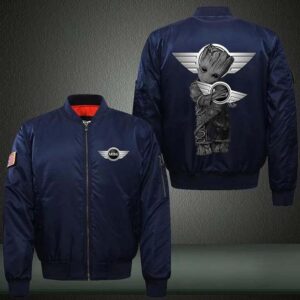 Groot Hug Mini Car Style Bomber Jacket For Fans