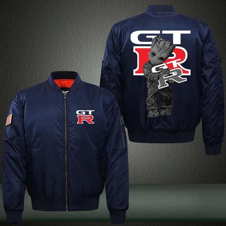 Groot Nissan GT-R Car Style Bomber Jacket For Fans