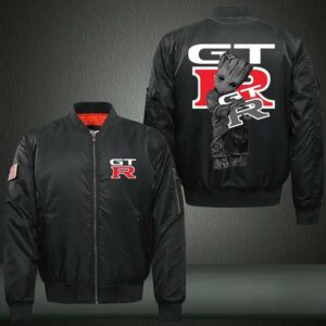 Groot Nissan GT-R Car Style Bomber Jacket For Fans