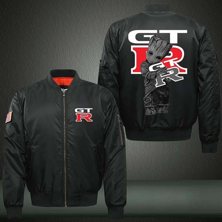 Groot Nissan GT-R Car Style Bomber Jacket For Fans