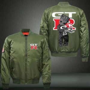 Groot Nissan GT-R Car Style Bomber Jacket For Fans
