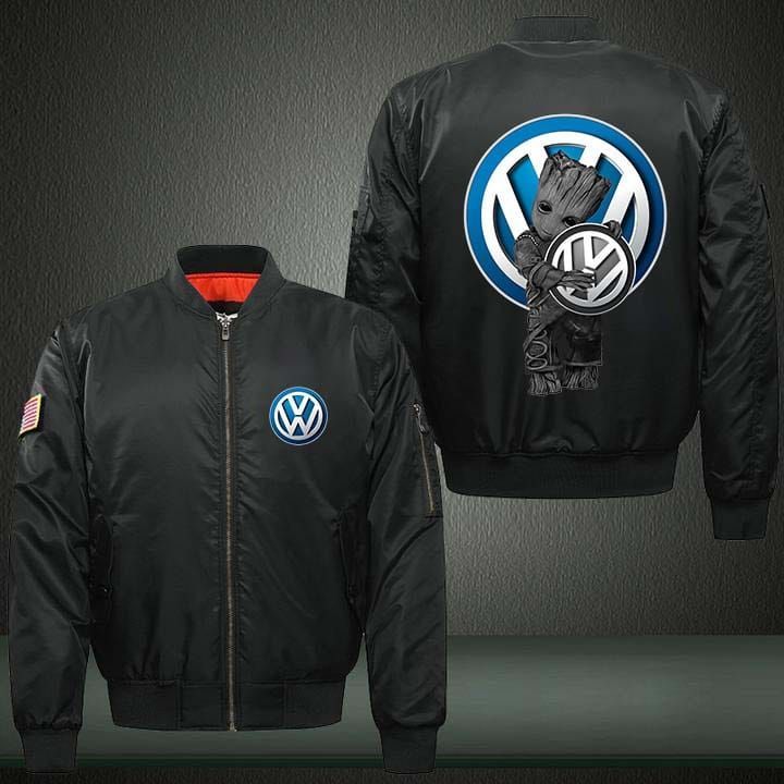Groot Volkswagen Car Style Bomber Jacket For Fans