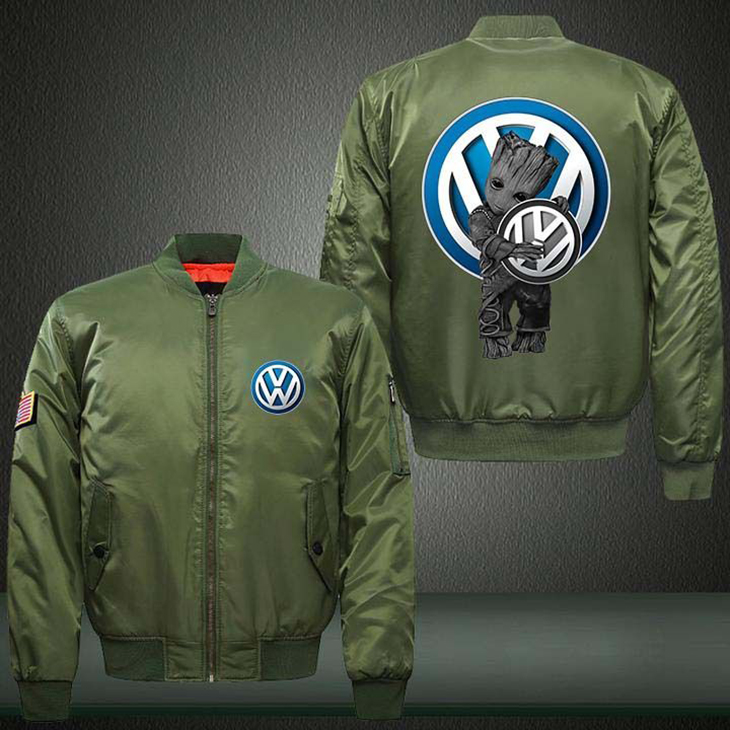 Groot Volkswagen Car Style Bomber Jacket For Fans