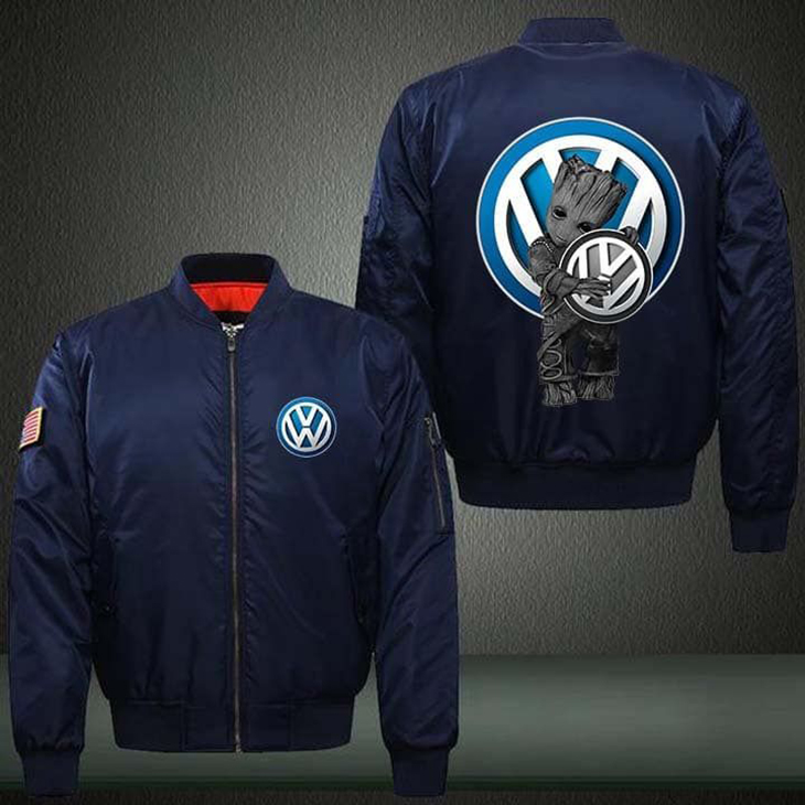 Groot Volkswagen Car Style Bomber Jacket For Fans