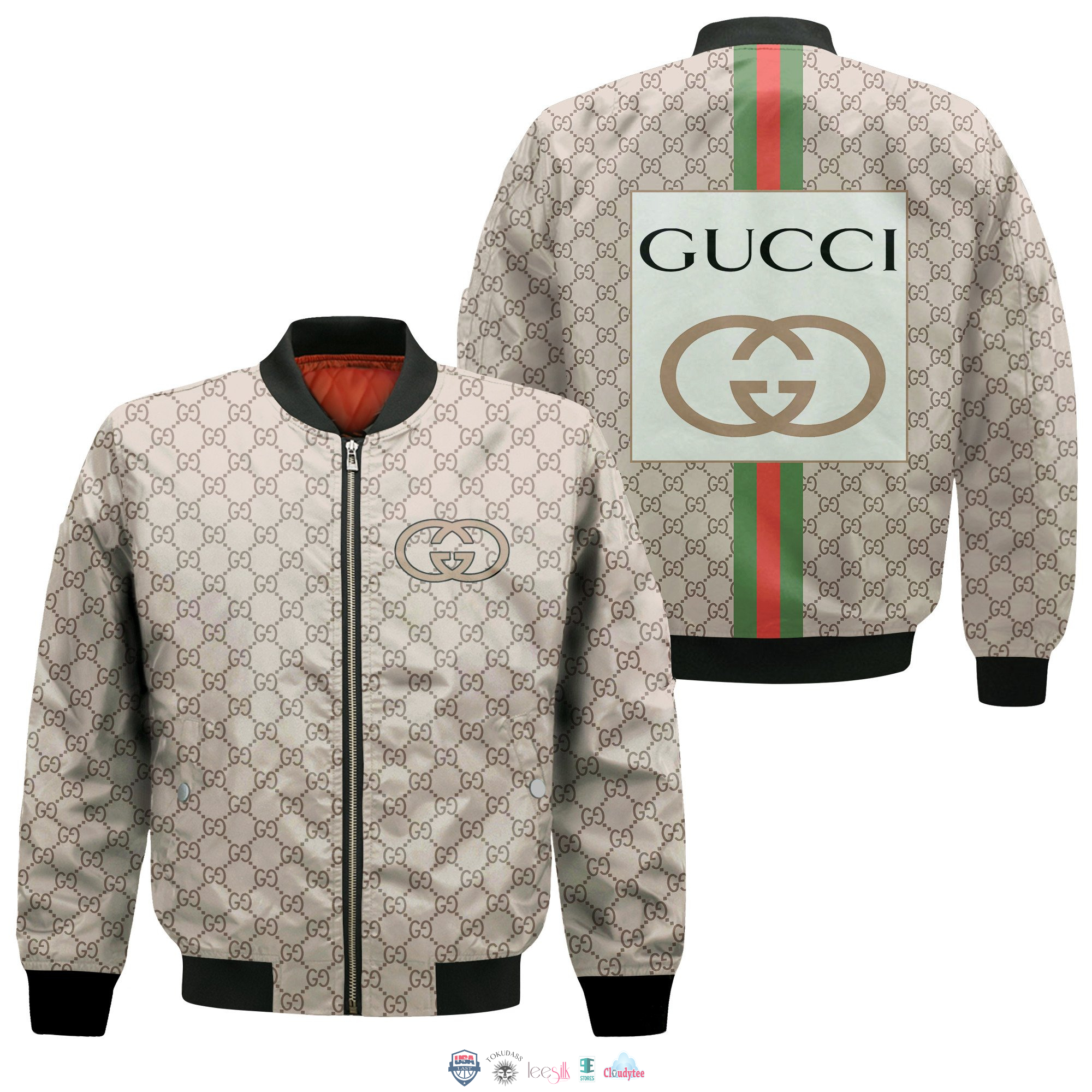 Gucci Luxury Fashion 2 Style Bomber Jacket For Fans