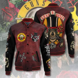 Guns N' Roses Music Style Baseball Jacket For Fans
