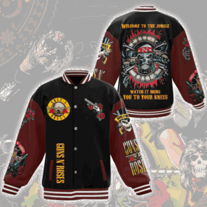 Guns N' Roses Music Style Baseball Jacket For Fans