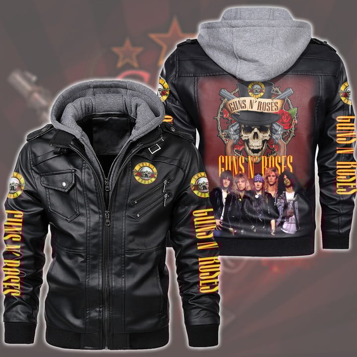 Guns N' Roses Music Style Leather Jacket For Fans