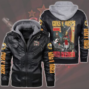 Guns N' Roses Music Style Leather Jacket For Fans
