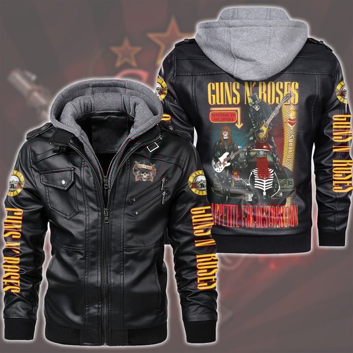Guns N' Roses Music Style Leather Jacket For Fans