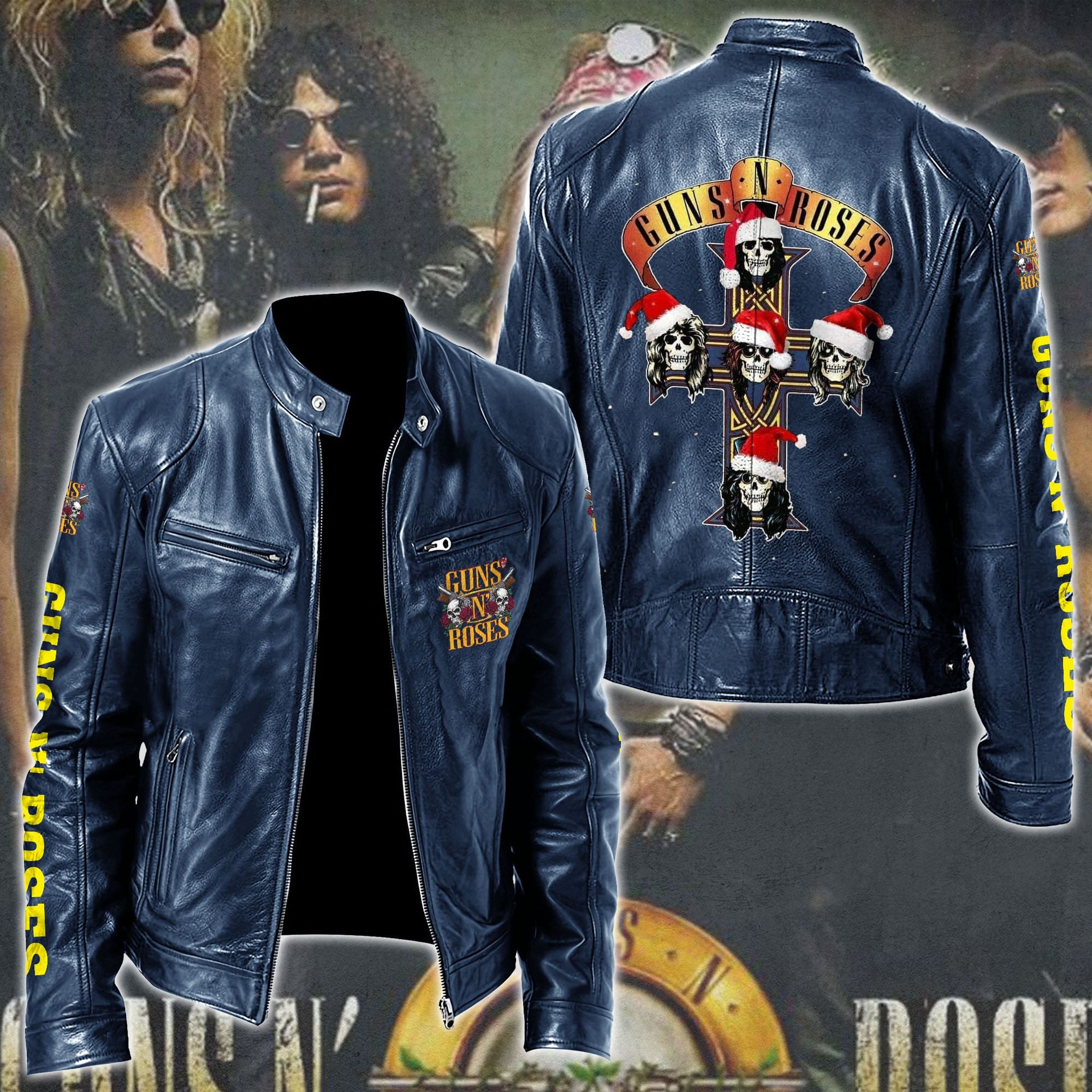 Guns N' Roses Music Style Leather Jacket For Fans