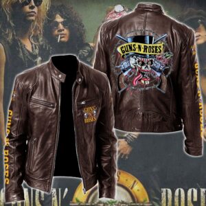 Guns N' Roses Music Style Leather Jacket For Fans