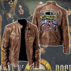 Guns N' Roses Music Style Leather Jacket For Fans