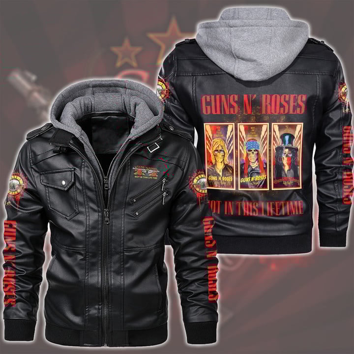 Guns N' Roses Music Style Leather Jacket For Fans