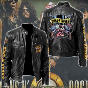 Guns N' Roses Music Style Leather Jacket For Fans