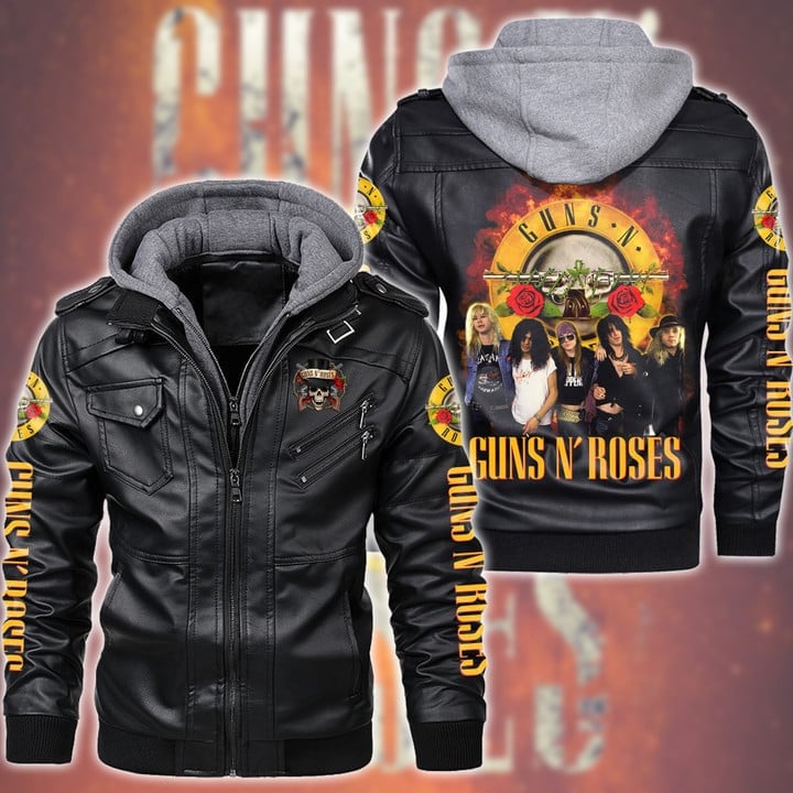 Guns N' Roses Music Style Leather Jacket For Fans