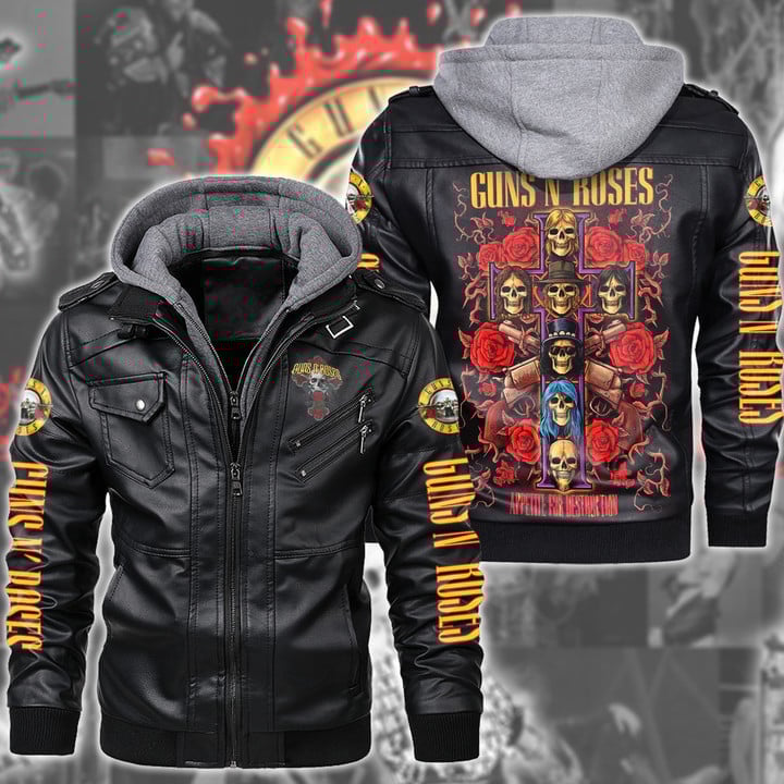 Guns N' Roses Music Style Leather Jacket For Fans