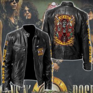 Guns N' Roses Music Style Leather Jacket For Fans