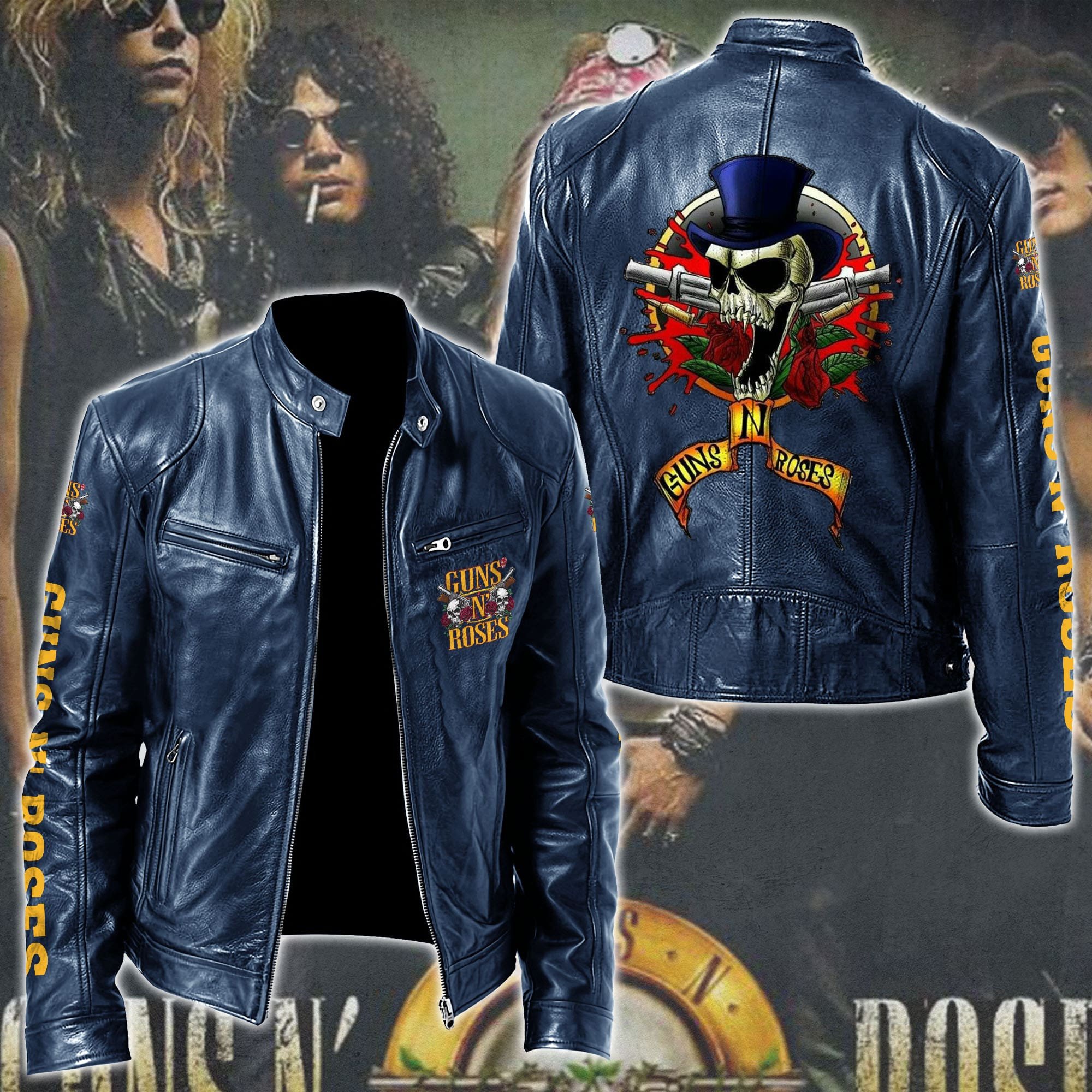 Guns N' Roses Music Style Leather Jacket For Fans