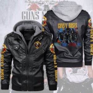 Guns N' Roses Music Style Leather Jacket For Fans