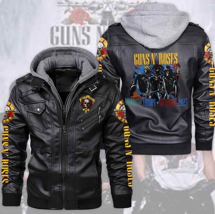 Guns N' Roses Music Style Leather Jacket For Fans