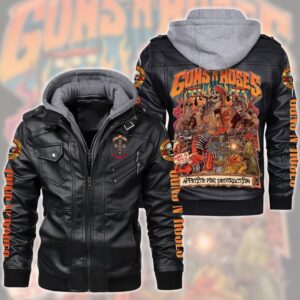 Guns N' Roses Music Style Leather Jacket For Fans