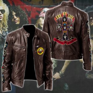 Guns N' Roses Music Style Leather Jacket For Fans