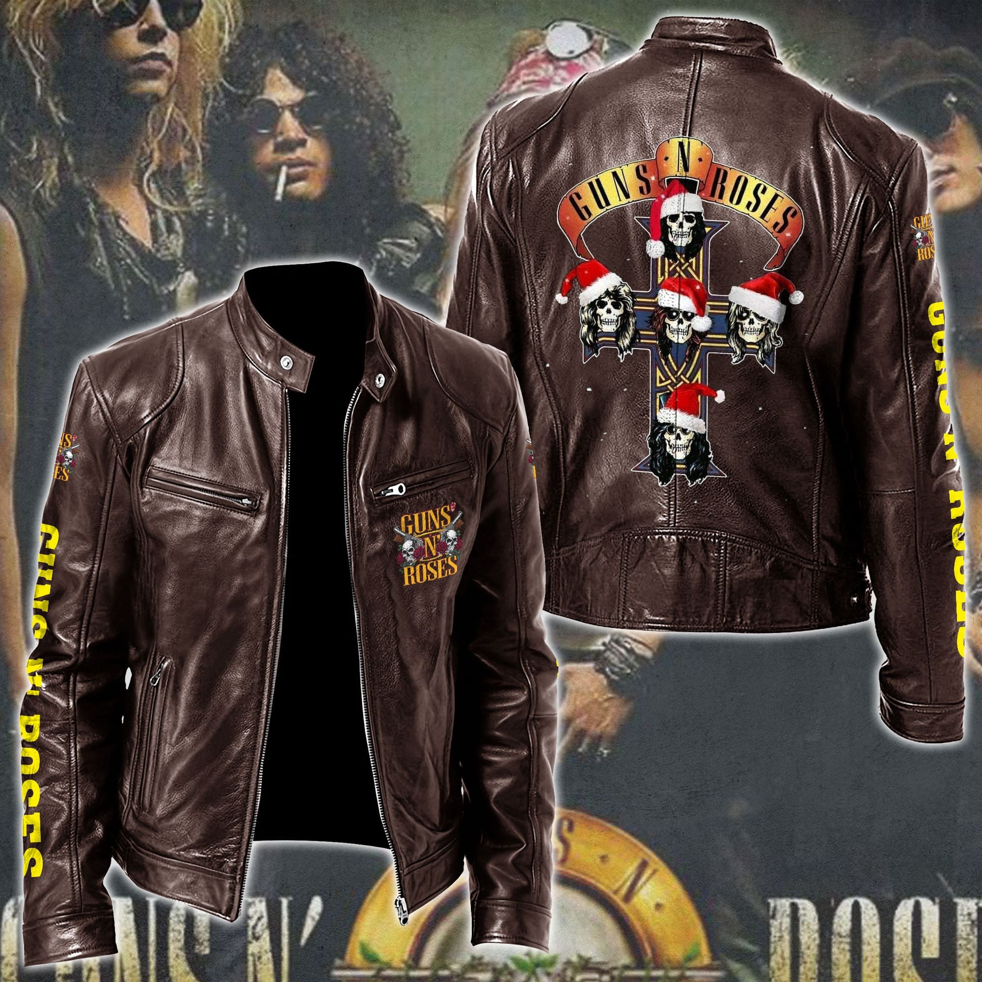 Guns N' Roses Music Style Leather Jacket For Fans
