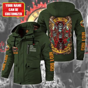 Guns N' Roses Music Style Parka Jacket For Fans