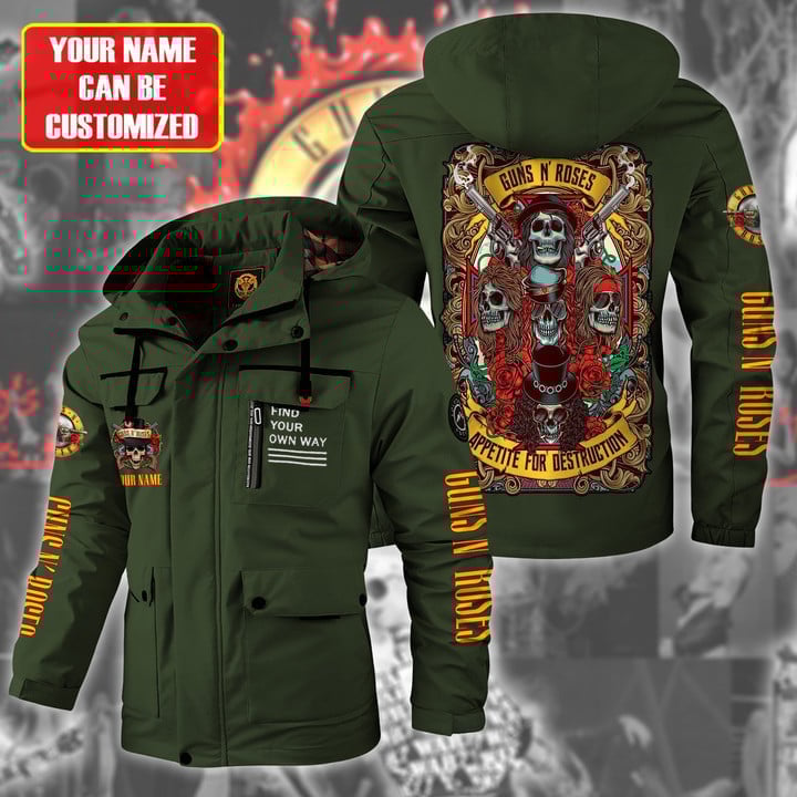 Guns N' Roses Music Style Parka Jacket For Fans