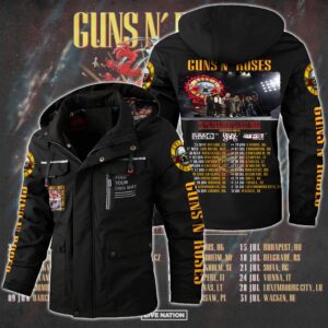 Guns N' Roses Music Style Parka Jacket For Fans