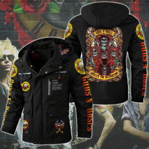 Guns N' Roses Music Style Parka Jacket For Fans