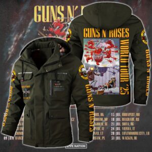 Guns N' Roses Music Style Parka Jacket For Fans