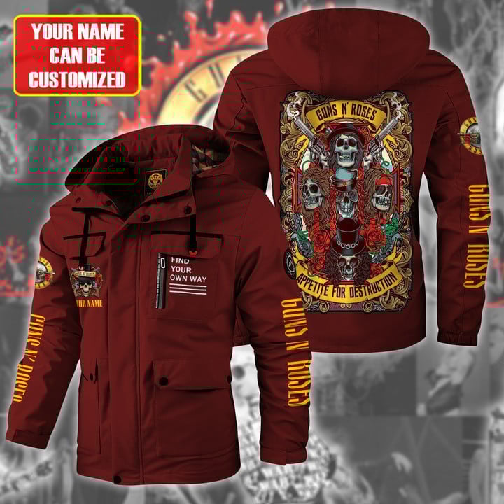 Guns N' Roses Music Style Parka Jacket For Fans