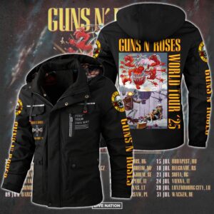 Guns N' Roses Music Style Parka Jacket For Fans