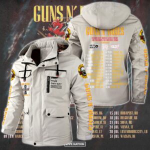 Guns N' Roses Music Style Parka Jacket For Fans