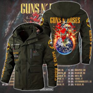 Guns N' Roses Music Style Parka Jacket For Fans
