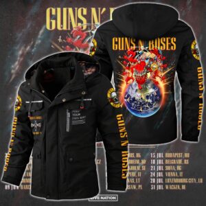 Guns N' Roses Music Style Parka Jacket For Fans